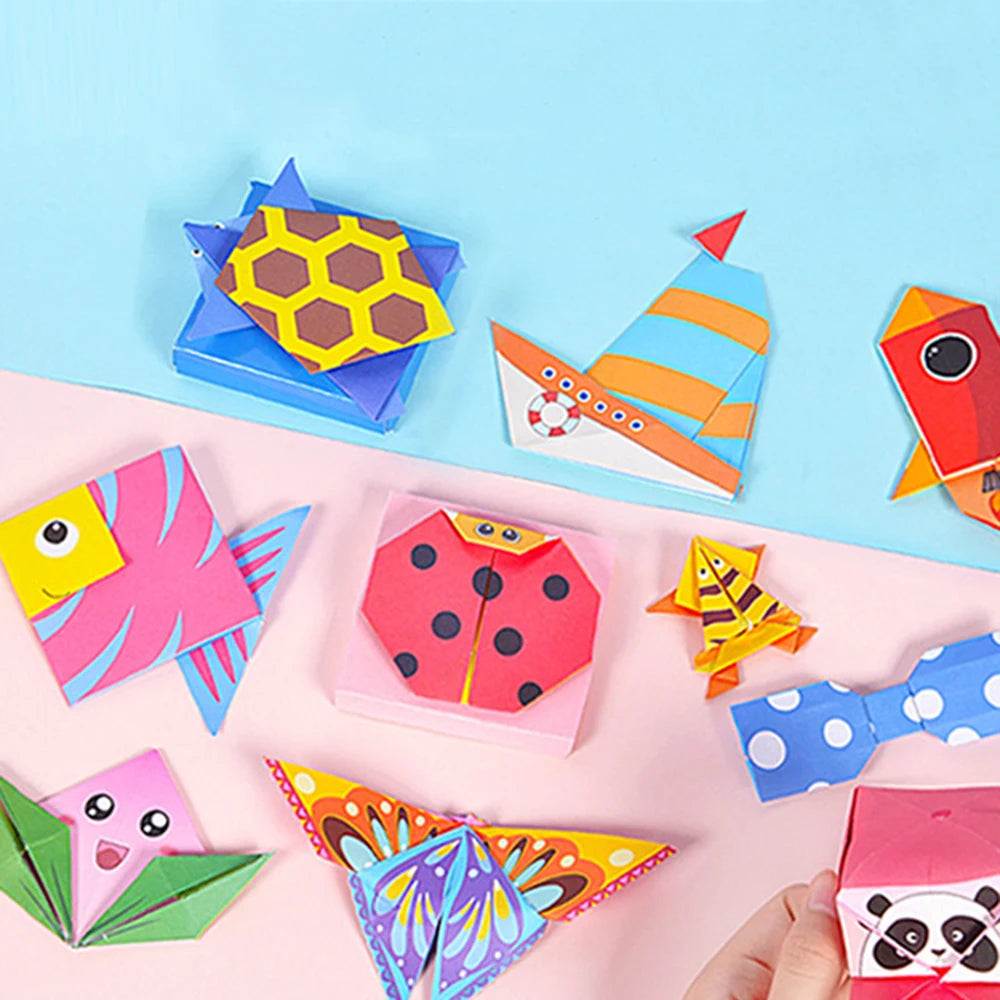 3D Cartoon Animal Origami Handcraft Paper