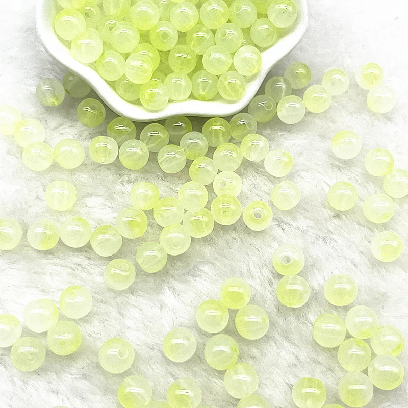 Jelly Round Acrylic Beads