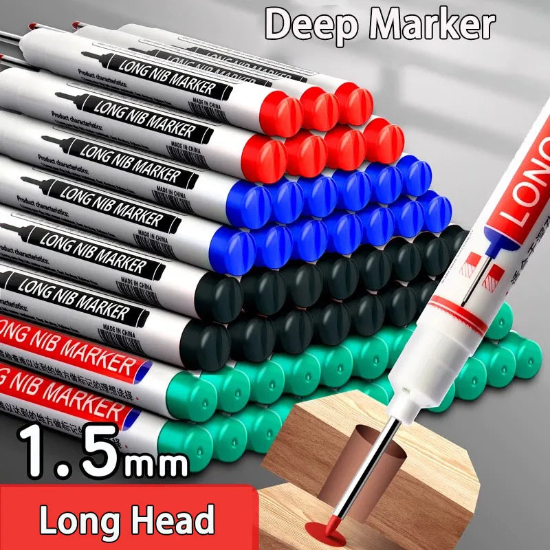 Deep Hole Long Nib Head Markers