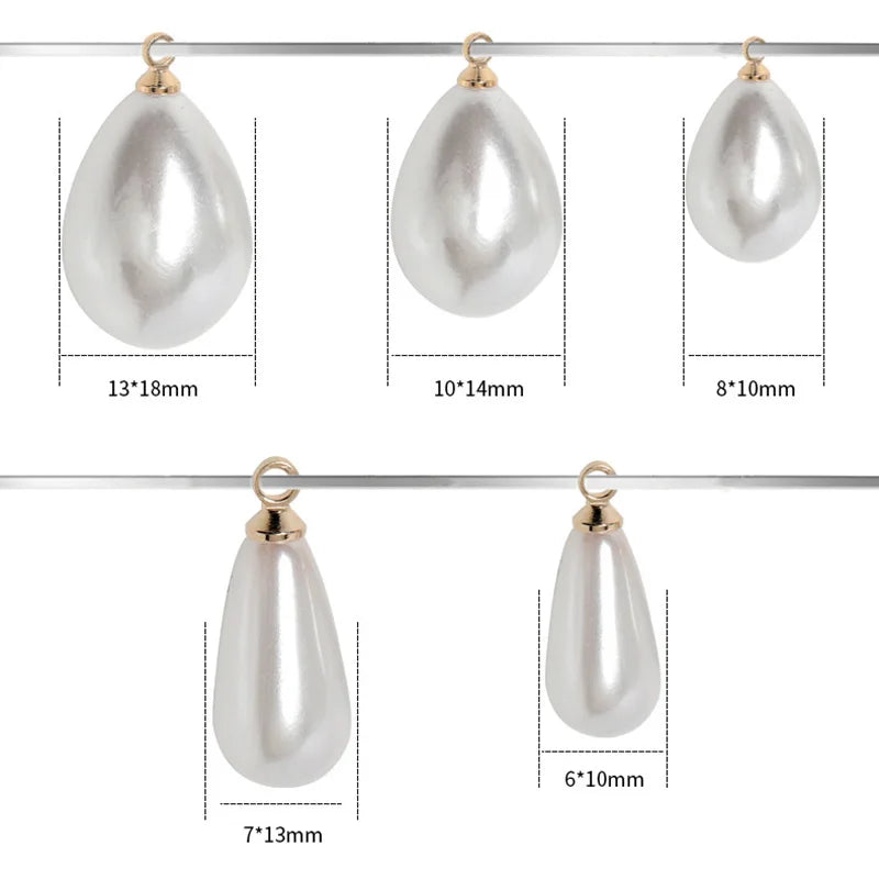 Imitation Teardrop Pearl Beads