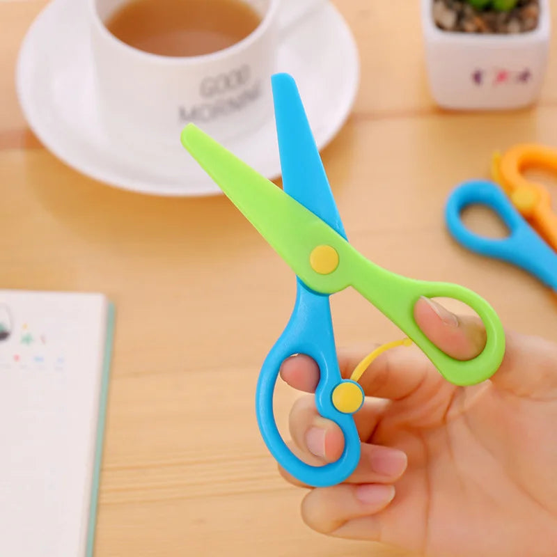 Mini Safety Round Head Plastic Scissors