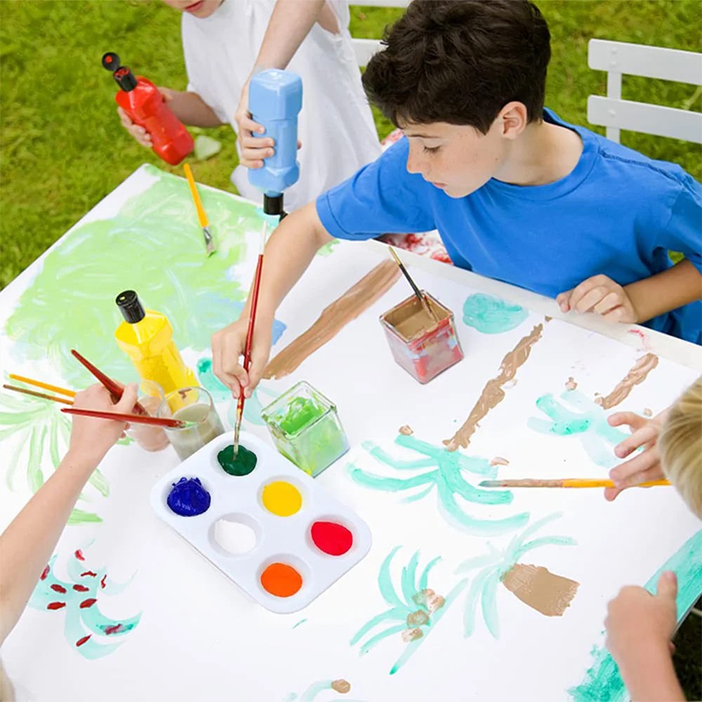 White Plastic Paint Tray Palette