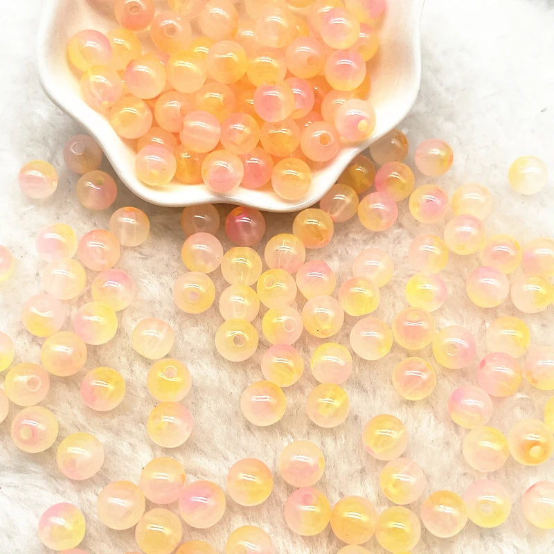 Jelly Round Acrylic Beads