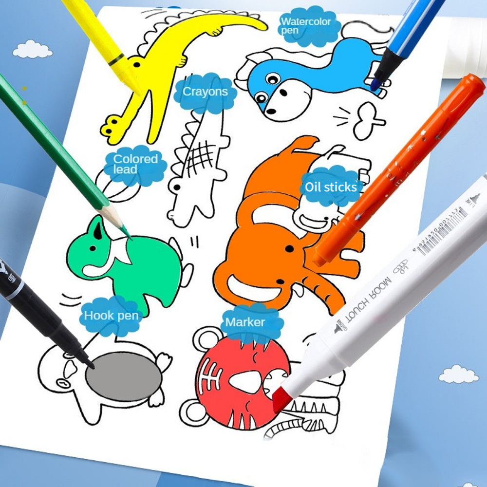 Children's Drawing Sticky Scroll Coloring Paper