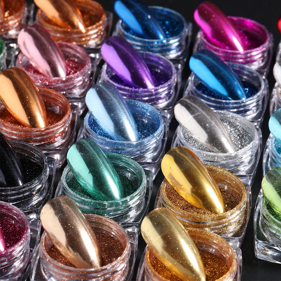 Metallic Chrome Powder Set