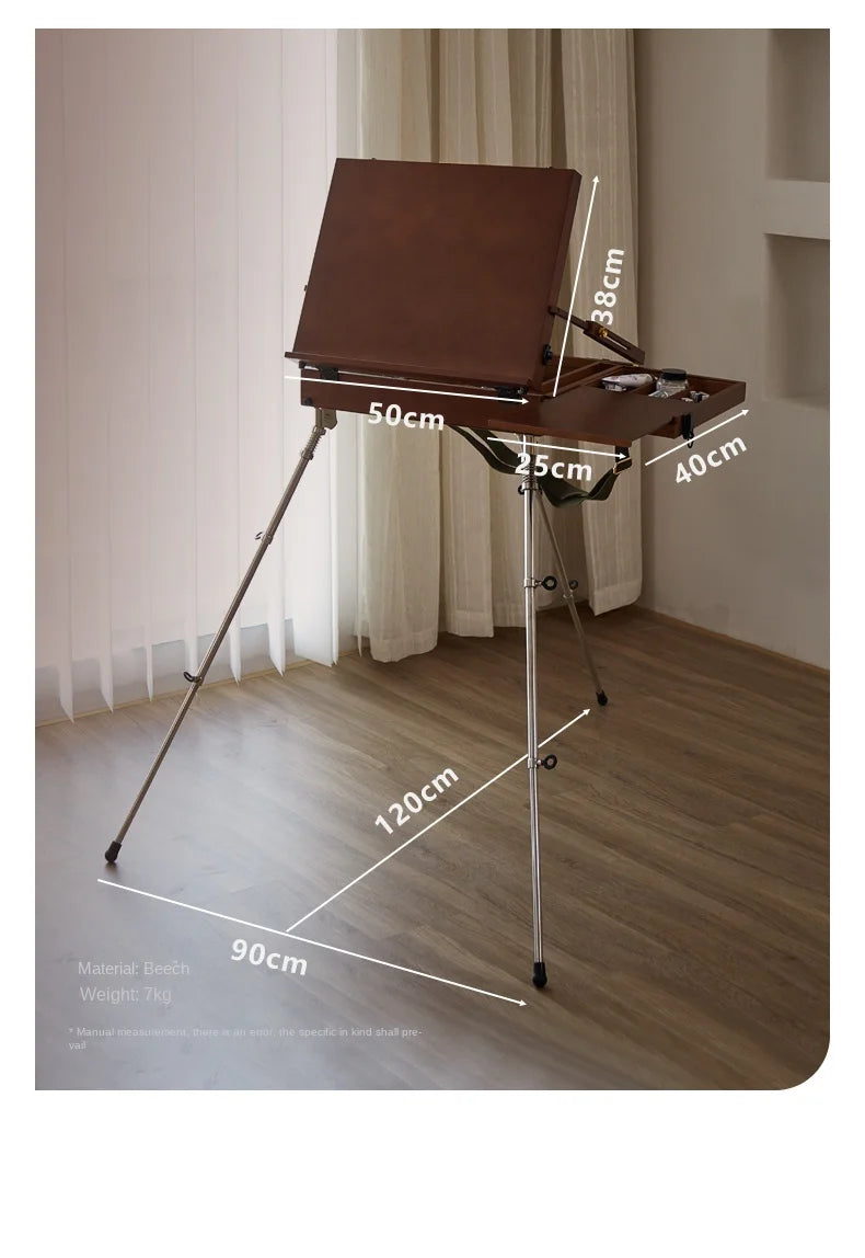 Italian Minimalist Professional Painting Easel