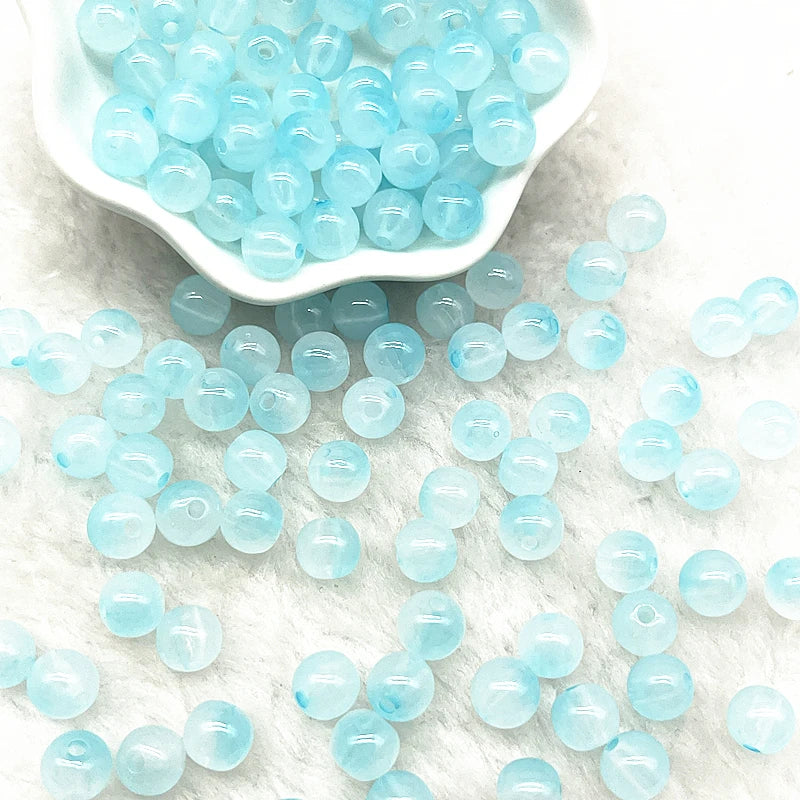 Jelly Round Acrylic Beads