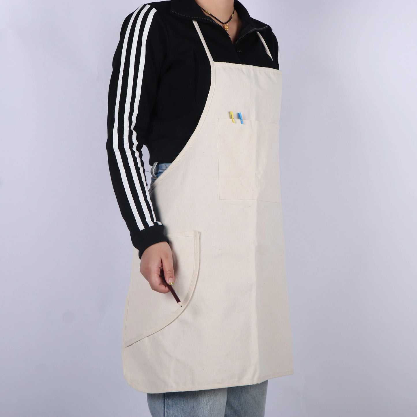 Cotton Solid Color Painting Apron