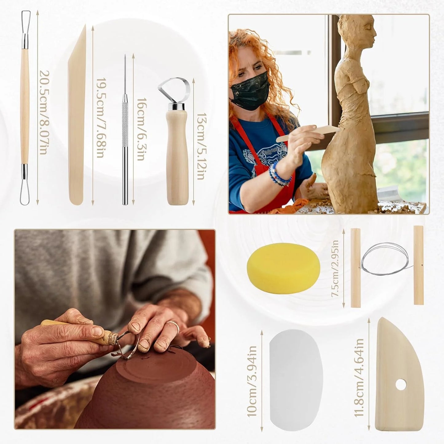 Model Clay Carving Tool Kit