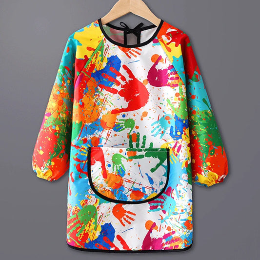 Children's Painting Waterproof Long Sleeved Cover