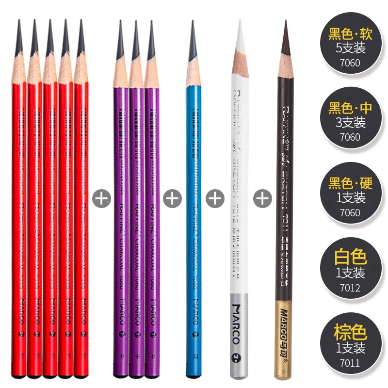 Professional Charcoal Pencil Set