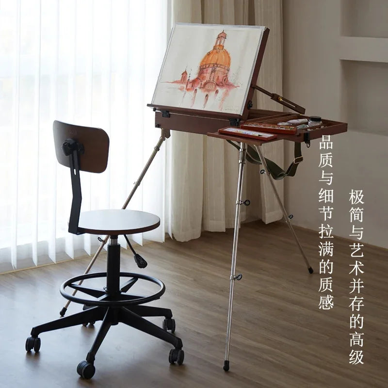 Italian Minimalist Professional Painting Easel