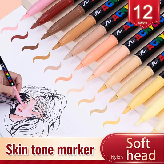 Skin Acrylic Paint Marker Pens