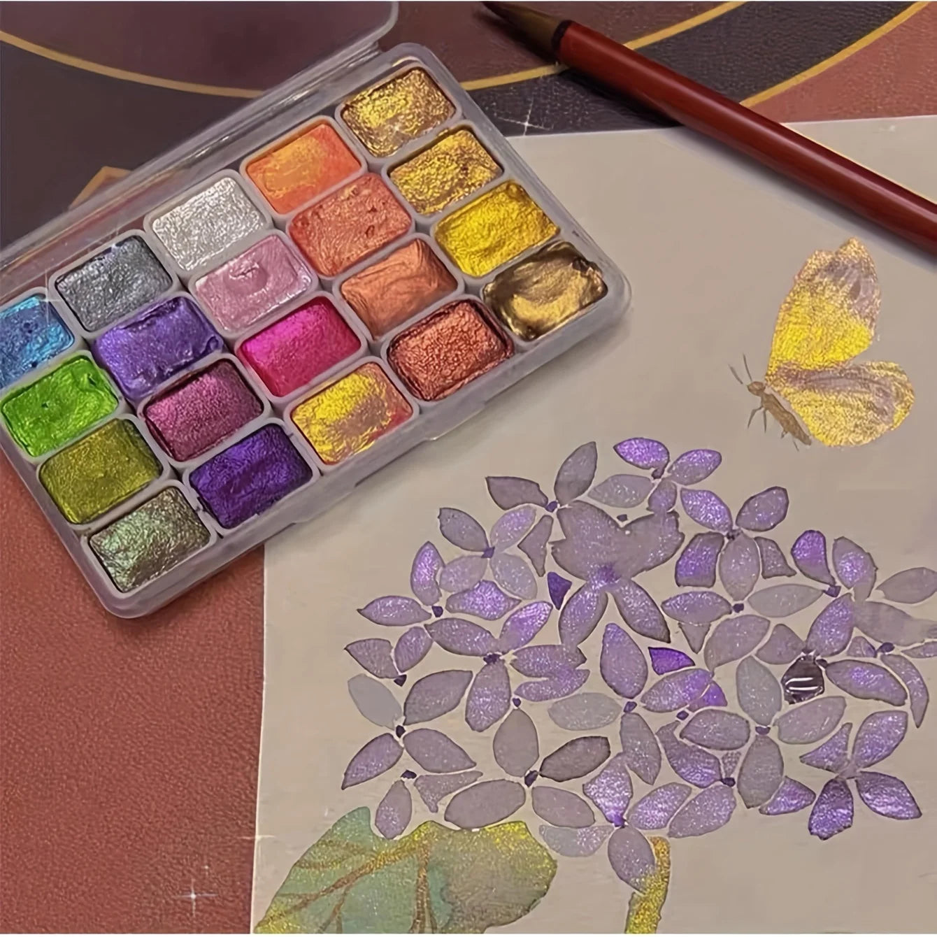 Metal Watercolor Painting Set