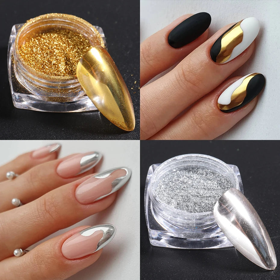 Metallic Chrome Powder Set