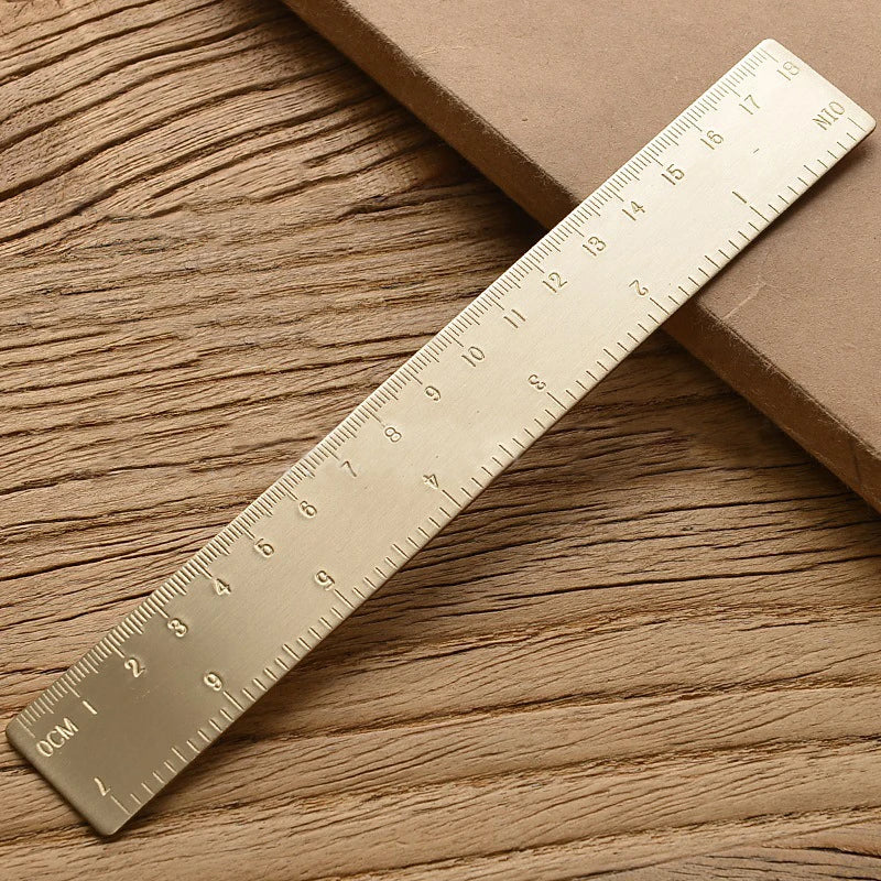 Vintage Brass Straight Ruler