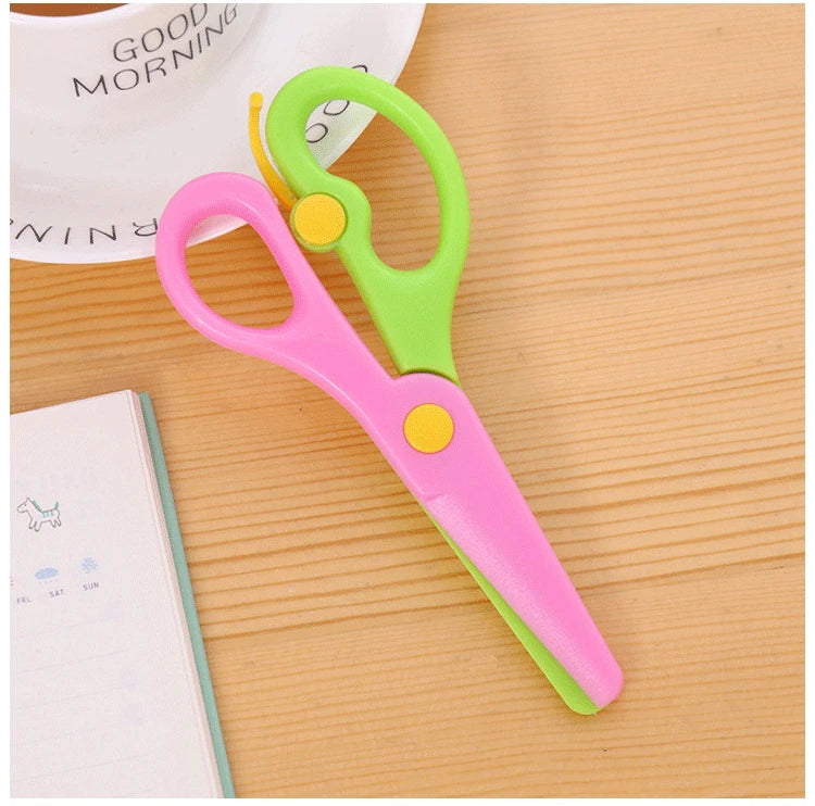 Mini Safety Round Head Plastic Scissors