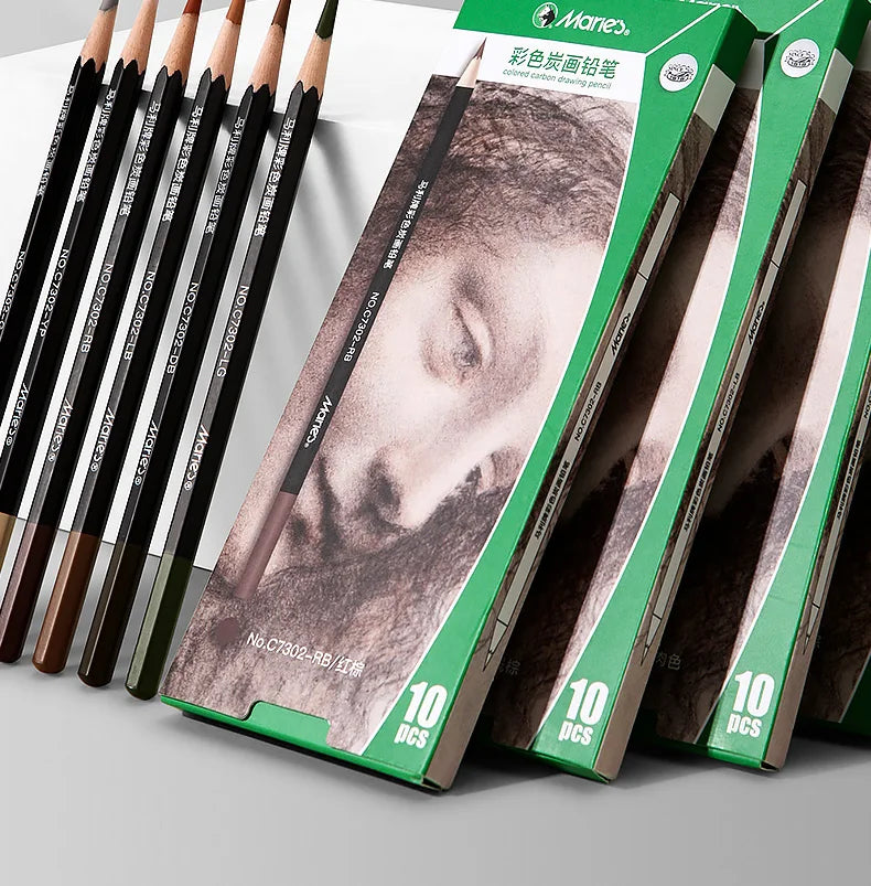 Thick Core Color Charcoal Pencils