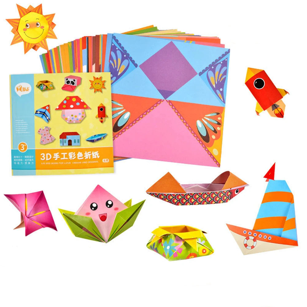 3D Cartoon Animal Origami Handcraft Paper