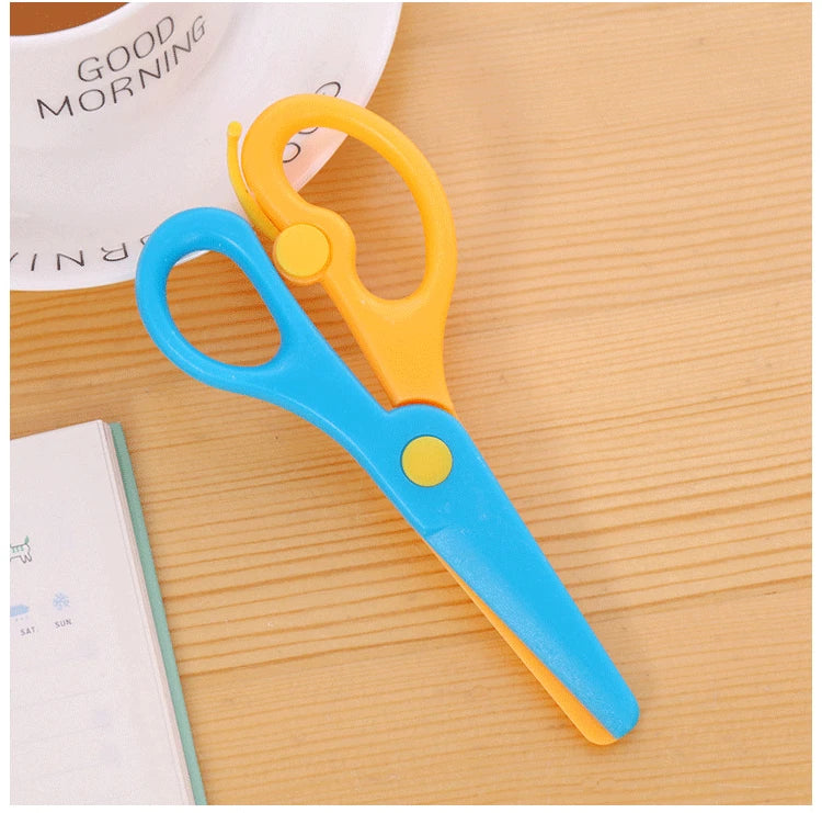 Mini Safety Round Head Plastic Scissors