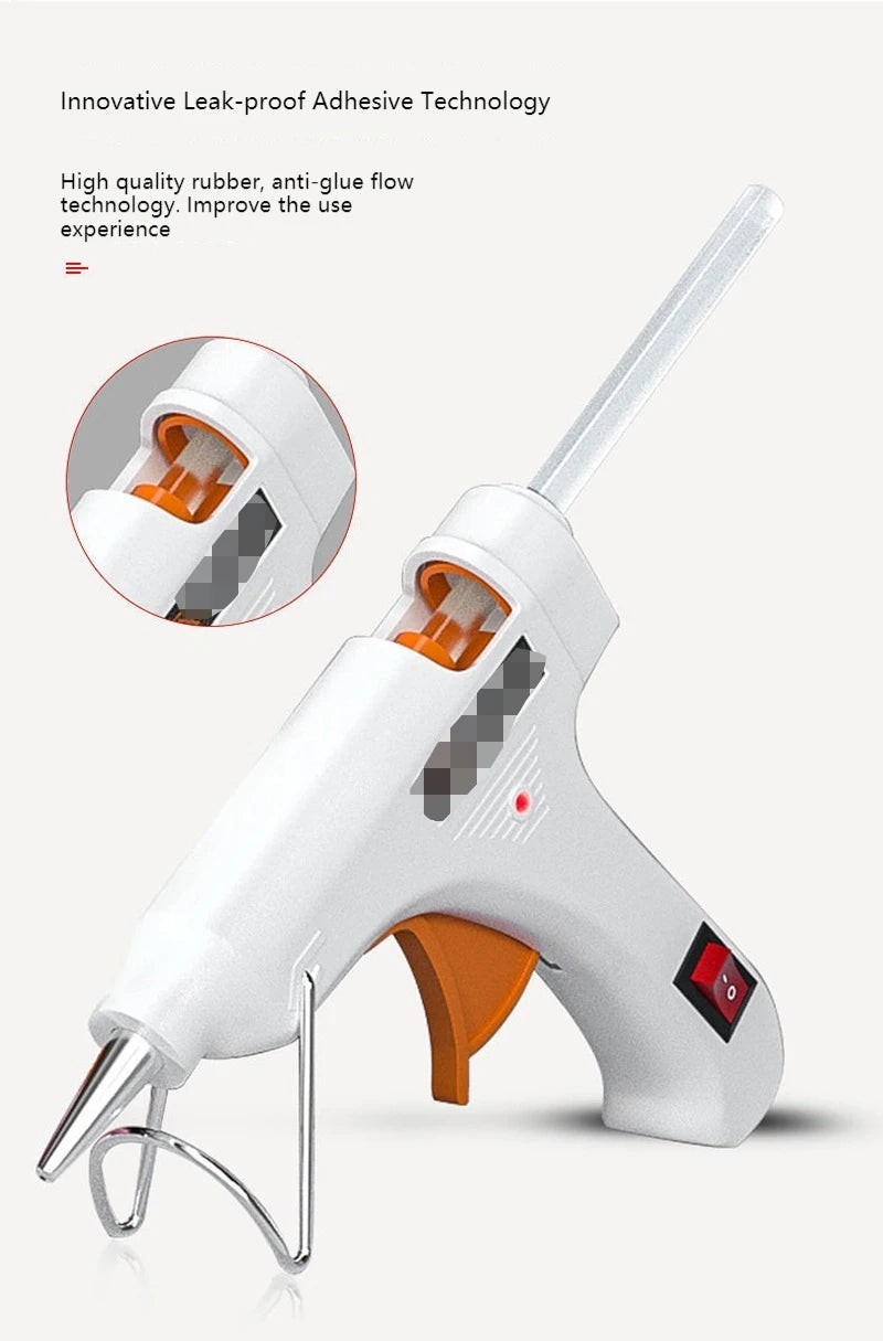 70W Hot Glue Gun With 7MM Transparent Glue Sticks