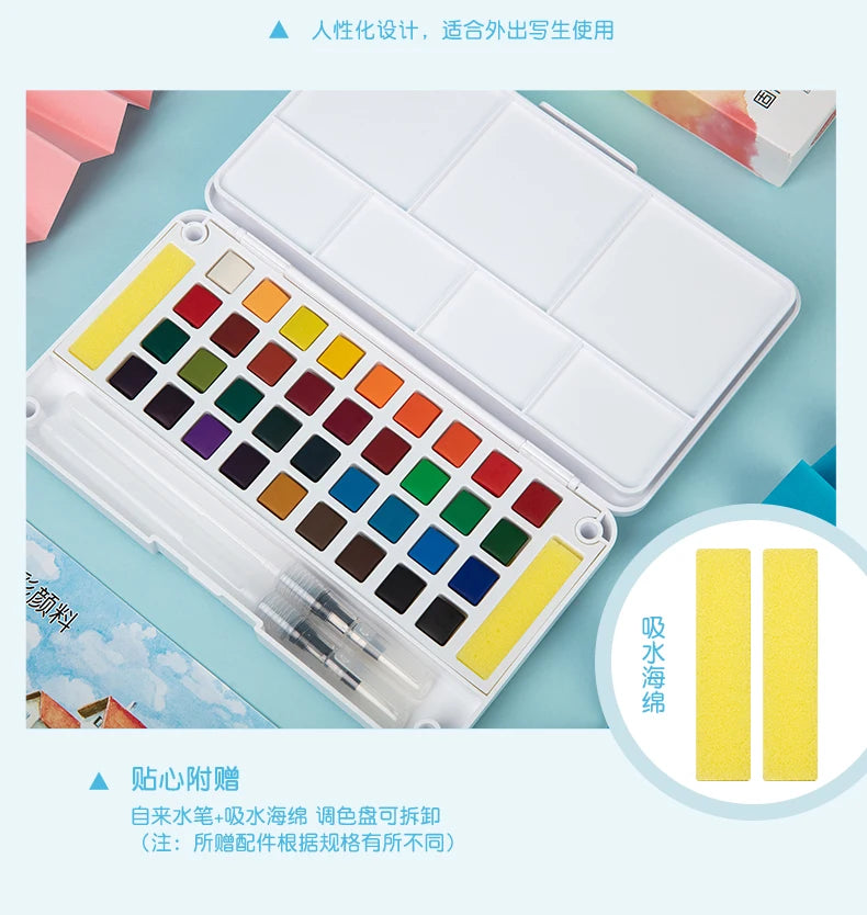 Watercolor Paint Set with Water Brush Pens